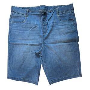 Terra & Sky Blue Denim Bermuda Shorts Size 2X